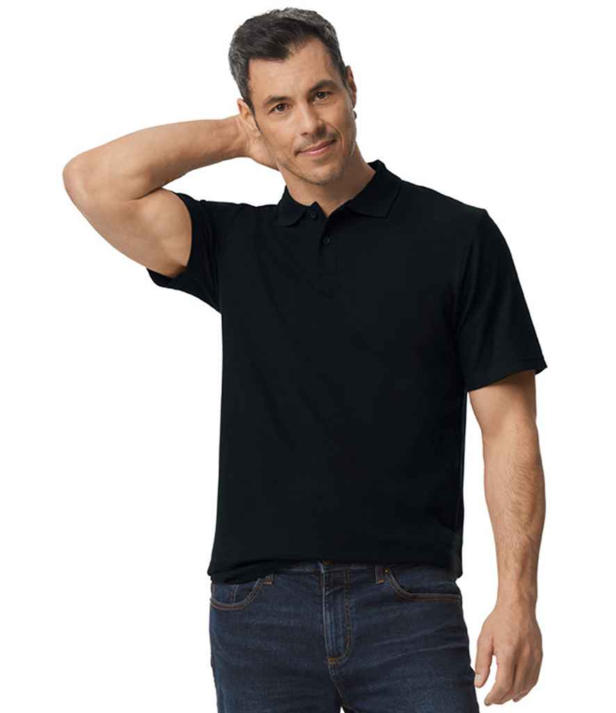 Gildan SoftStyle® Double Piqué Polo Shirt | Black