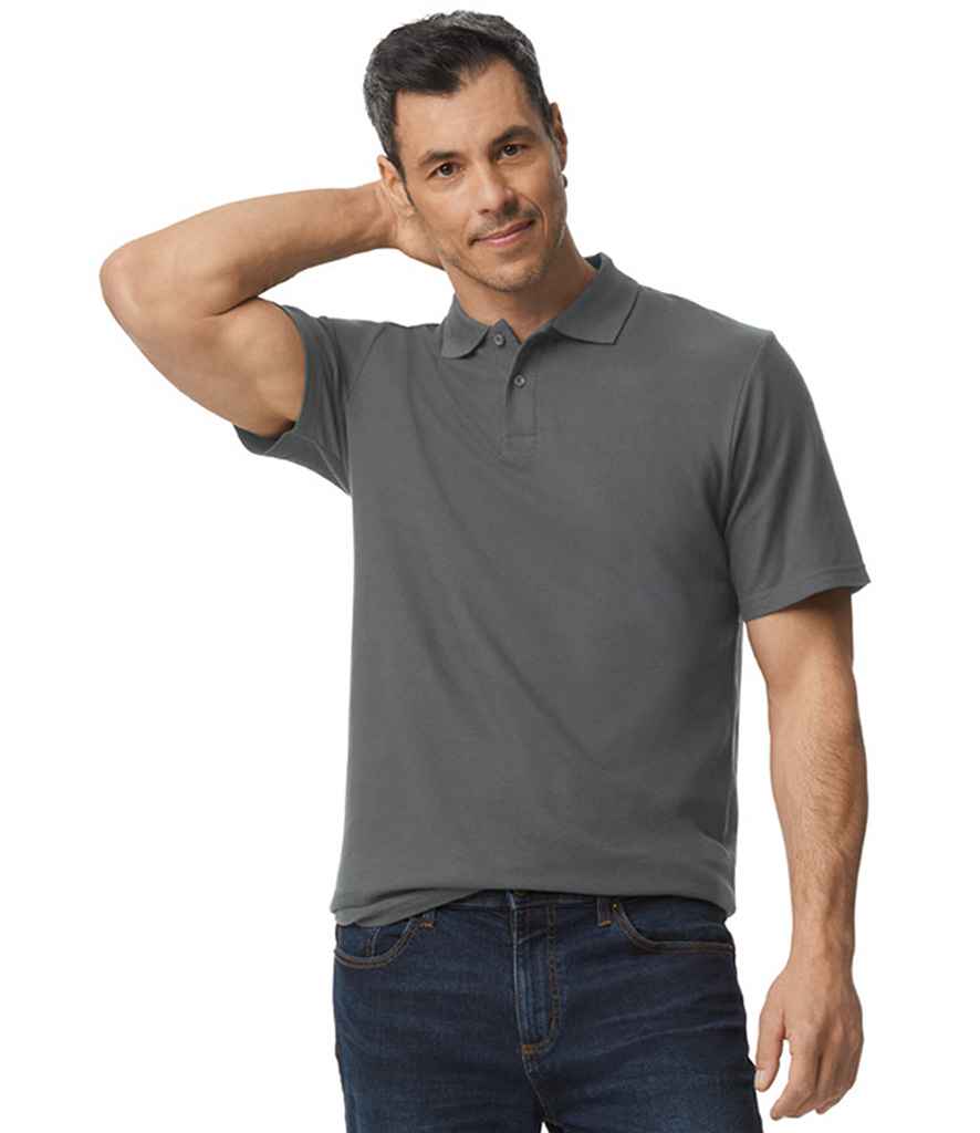 Gildan SoftStyle® Double Piqué Polo Shirt | Charcoal
