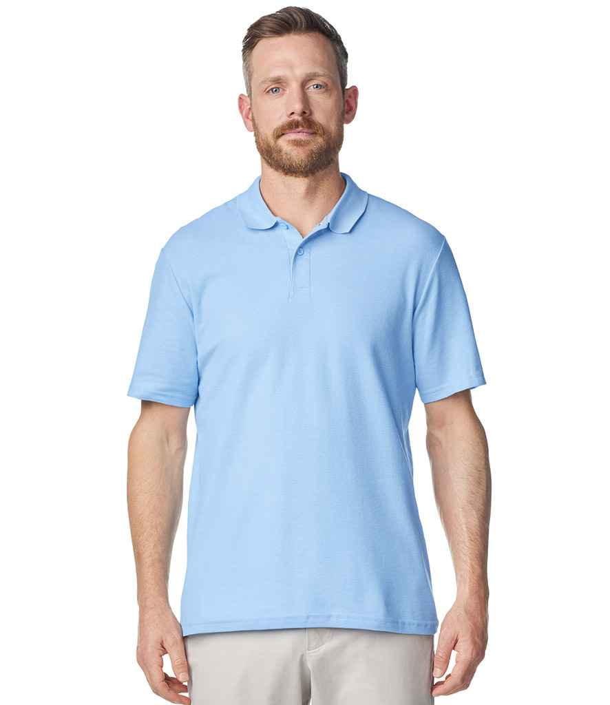 Gildan SoftStyle® Double Piqué Polo Shirt | Light Blue
