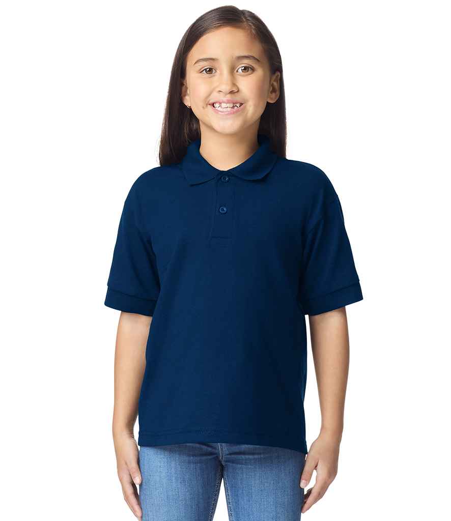 Gildan Kids DryBlend® Jersey Polo Shirt | Navy