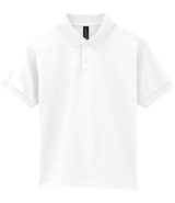 Gildan Kids DryBlend® Jersey Polo Shirt | White thumbnail 4