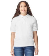 Gildan Kids DryBlend® Jersey Polo Shirt | White thumbnail 1