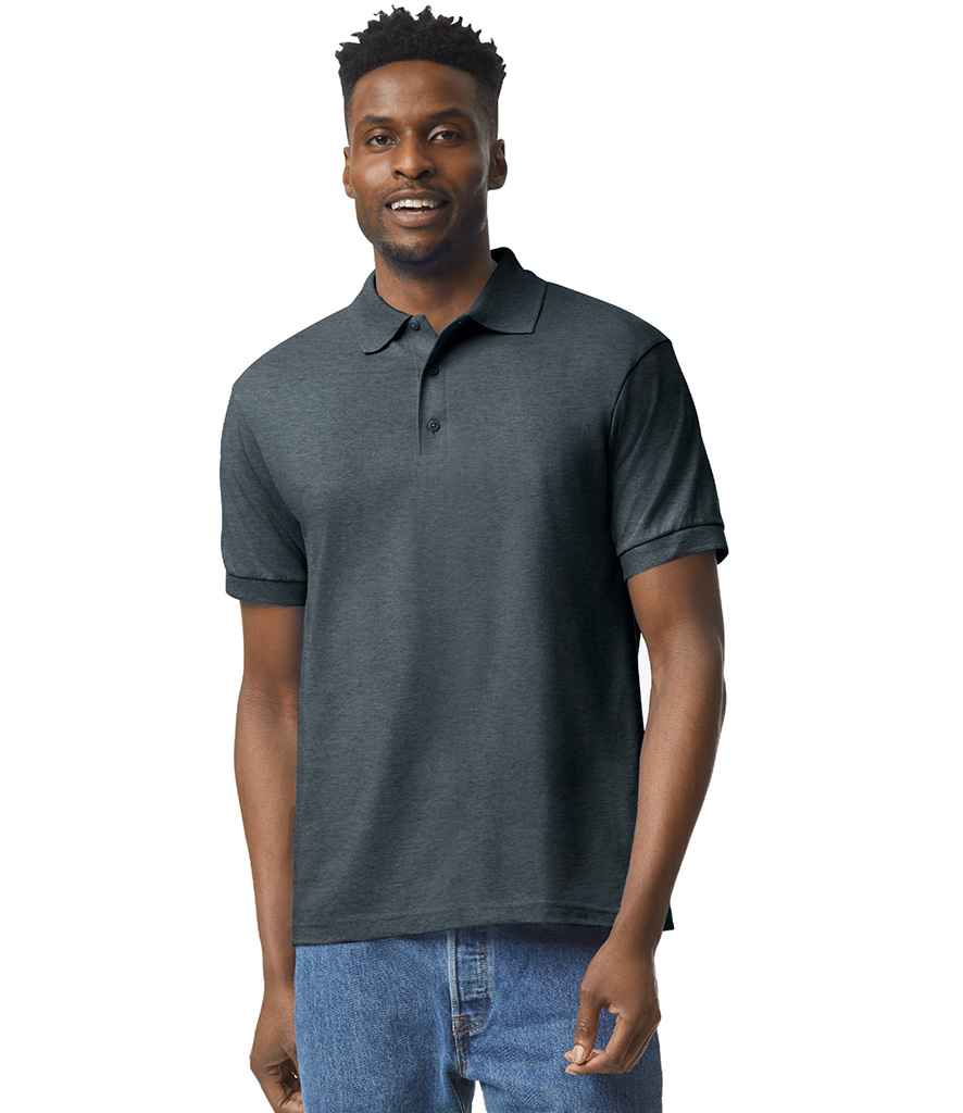 Gildan DryBlend® Jersey Polo Shirt | Dark Heather