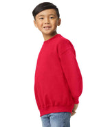 Gildan Kids Heavy Blend™ Drop Shoulder Sweatshirt | Red thumbnail 3
