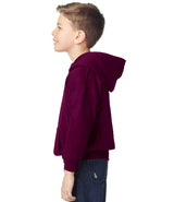 Gildan Kids Heavy Blend™ Hooded Sweatshirt | Maroon thumbnail 3