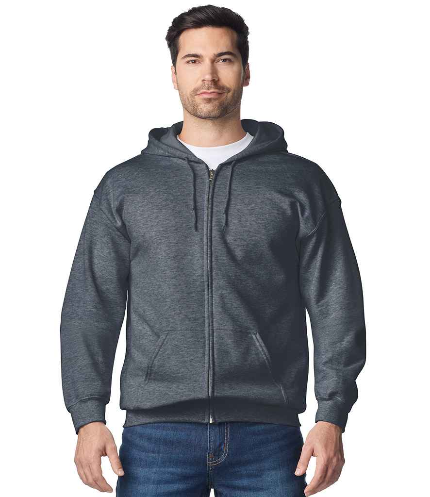 Gildan Heavy Blend™ Zip Hooded Sweatshirt | Dark Heather