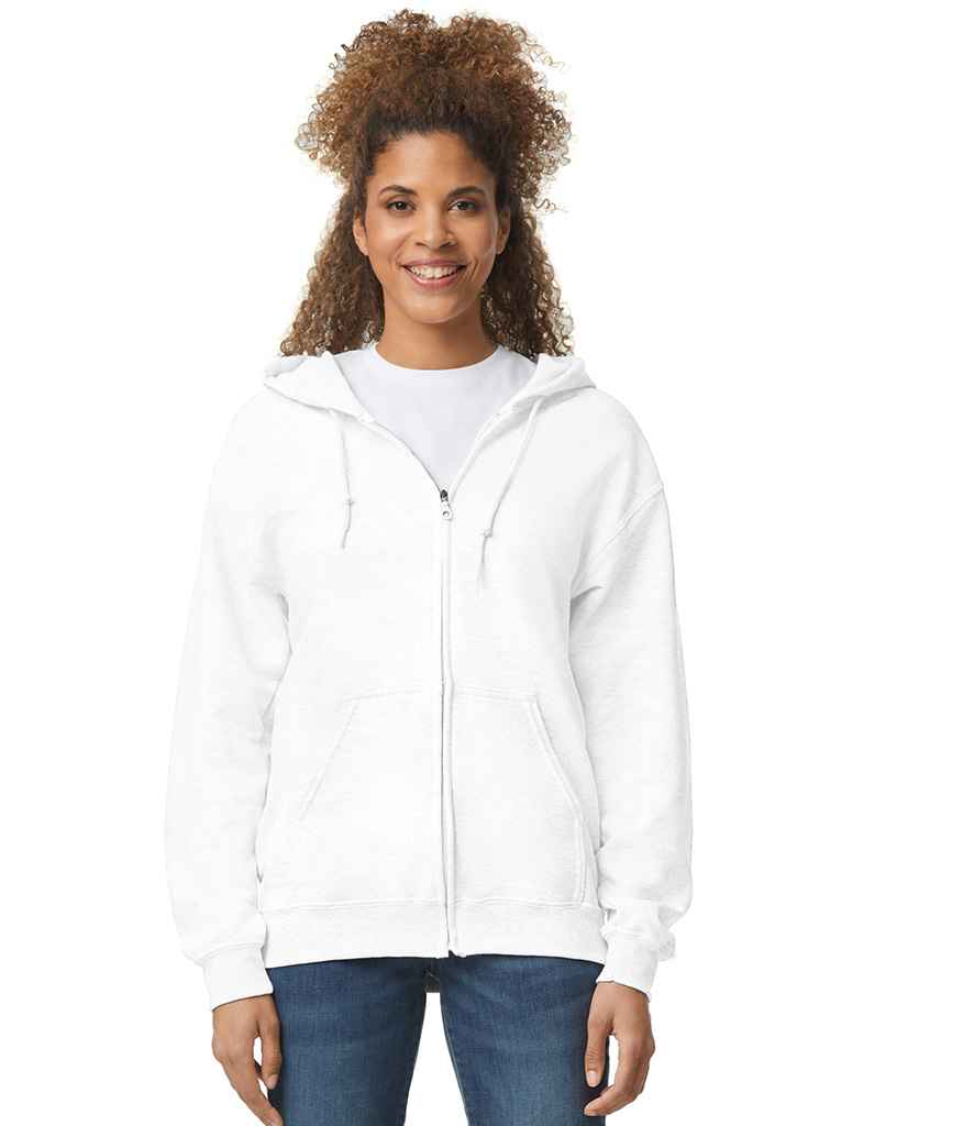 Gildan Heavy Blend™ Zip Hooded Sweatshirt | White