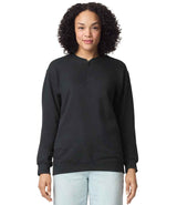 Gildan SoftStyle® Midweight Fleece 1/4 Zip Sweatshirt | Black thumbnail 1