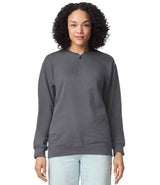 Gildan SoftStyle® Midweight Fleece 1/4 Zip Sweatshirt | Charcoal thumbnail 1