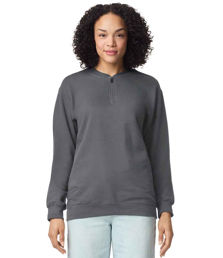 Gildan SoftStyle® Midweight Fleece 1/4 Zip Sweatshirt | Charcoal