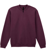 Gildan SoftStyle® Midweight Fleece 1/4 Zip Sweatshirt | Maroon thumbnail 4