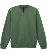 Gildan SoftStyle® Midweight Fleece 1/4 Zip Sweatshirt | Military Green thumbnail 4