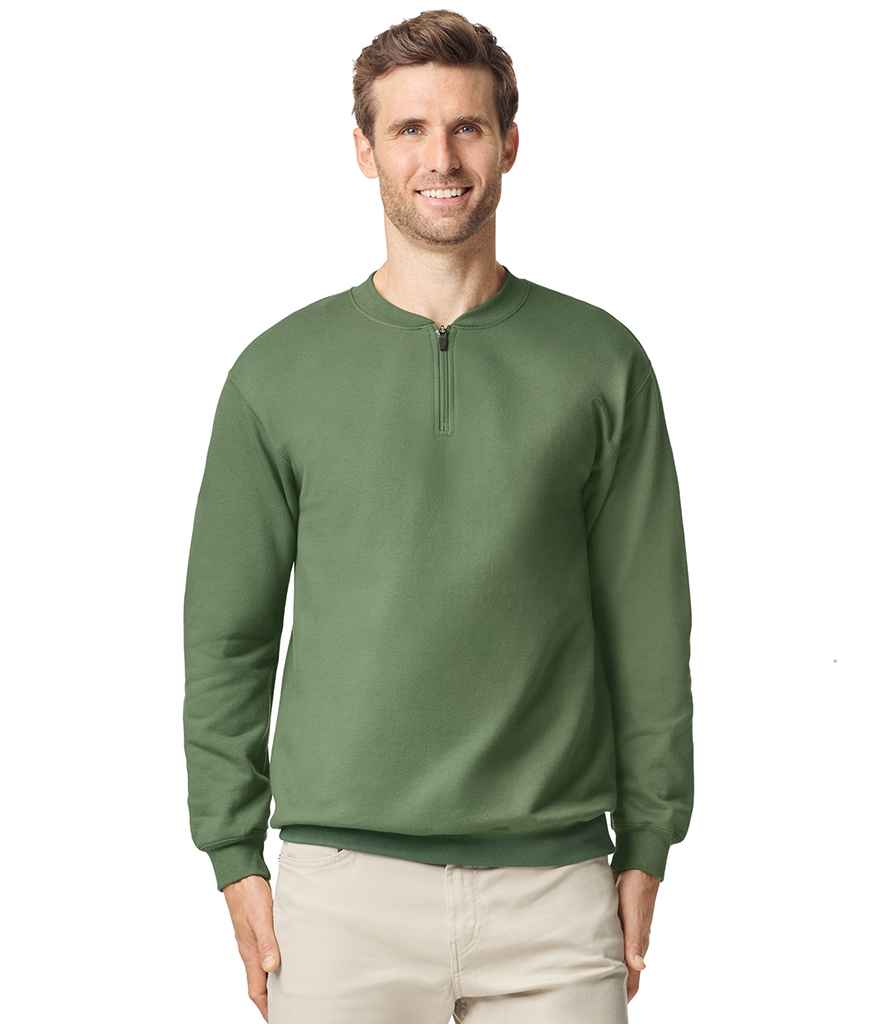 Gildan SoftStyle® Midweight Fleece 1/4 Zip Sweatshirt | Military Green