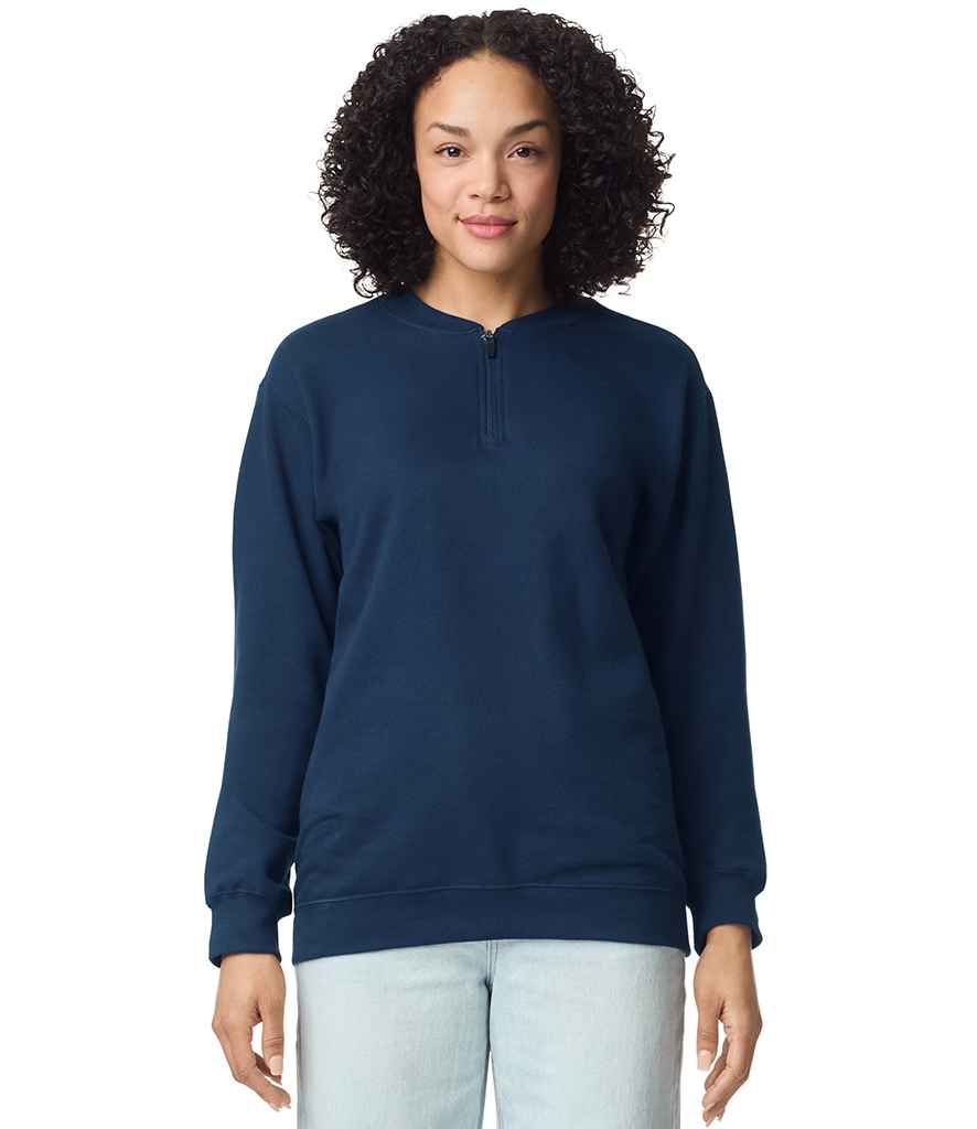 Gildan SoftStyle® Midweight Fleece 1/4 Zip Sweatshirt | Navy