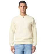 Gildan SoftStyle® Midweight Fleece 1/4 Zip Sweatshirt | Off White thumbnail 1