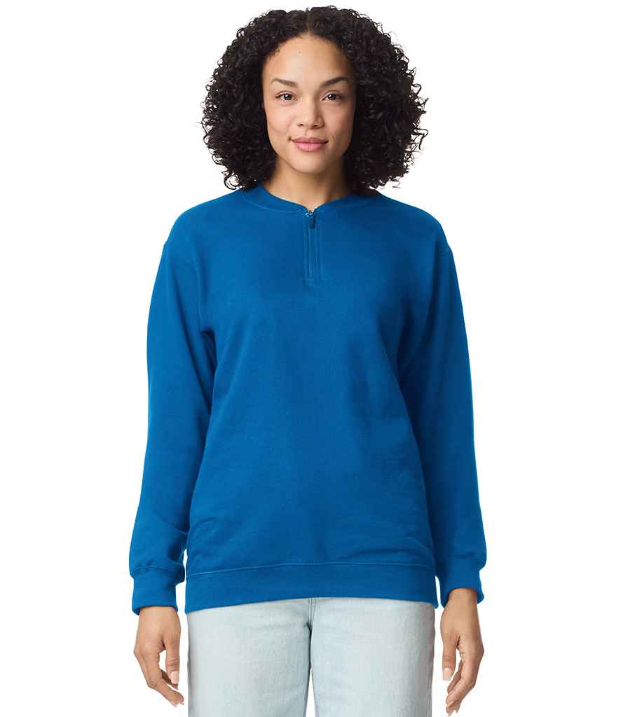 Gildan SoftStyle® Midweight Fleece 1/4 Zip Sweatshirt | Royal Blue
