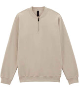 Gildan SoftStyle® Midweight Fleece 1/4 Zip Sweatshirt | Sand thumbnail 4