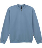 Gildan SoftStyle® Midweight Fleece 1/4 Zip Sweatshirt | Stone Blue thumbnail 4