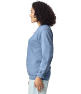 Gildan SoftStyle® Midweight Fleece 1/4 Zip Sweatshirt | Stone Blue thumbnail 3