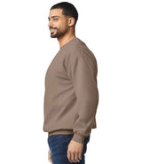 Gildan SoftStyle® Midweight Crew Neck Sweatshirt | Brown Savana thumbnail 3