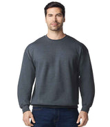 Gildan SoftStyle® Midweight Crew Neck Sweatshirt | Dark Heather thumbnail 1