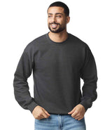 Gildan SoftStyle® Midweight Crew Neck Sweatshirt | Heather Black thumbnail 1