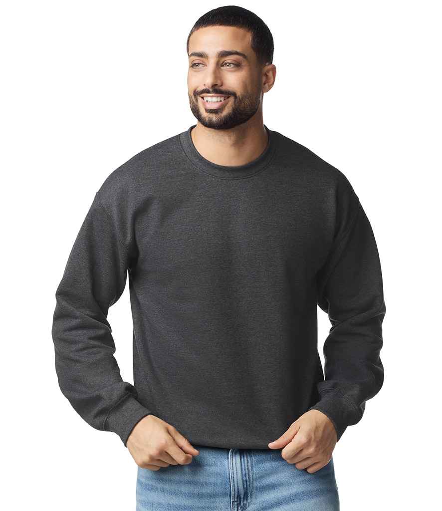 Gildan SoftStyle® Midweight Crew Neck Sweatshirt | Heather Black