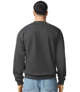 Gildan SoftStyle® Midweight Crew Neck Sweatshirt | Heather Black thumbnail 2