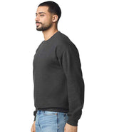 Gildan SoftStyle® Midweight Crew Neck Sweatshirt | Heather Black thumbnail 3