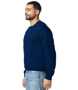 Gildan SoftStyle® Midweight Crew Neck Sweatshirt | Navy thumbnail 3