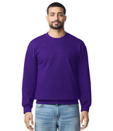 Gildan SoftStyle® Midweight Crew Neck Sweatshirt | Purple thumbnail 1