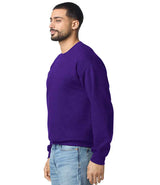 Gildan SoftStyle® Midweight Crew Neck Sweatshirt | Purple thumbnail 3
