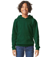Gildan Kids SoftStyle® Midweight Hoodie | Forest Green thumbnail 1