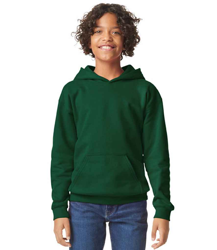 Gildan Kids SoftStyle® Midweight Hoodie | Forest Green