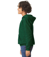 Gildan Kids SoftStyle® Midweight Hoodie | Forest Green thumbnail 3