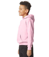Gildan Kids SoftStyle® Midweight Hoodie | Light Pink thumbnail 3