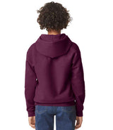 Gildan Kids SoftStyle® Midweight Hoodie | Maroon thumbnail 2