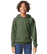 Gildan Kids SoftStyle® Midweight Hoodie | Military Green thumbnail 1