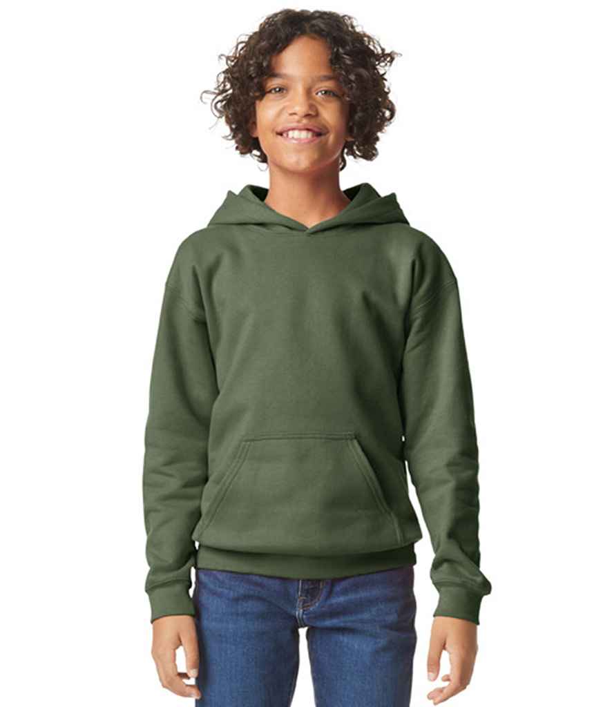 Gildan Kids SoftStyle® Midweight Hoodie | Military Green