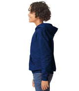 Gildan Kids SoftStyle® Midweight Hoodie | Navy thumbnail 3