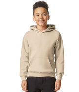 Gildan Kids SoftStyle® Midweight Hoodie | Sand thumbnail 1