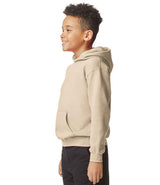Gildan Kids SoftStyle® Midweight Hoodie | Sand thumbnail 3