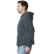 Gildan SoftStyle® Midweight Hooded Sweatshirt | Dark Heather thumbnail 3