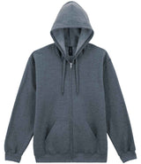 Gildan SoftStyle® Midweight Full Zip Hooded Sweatshirt | Dark Heather thumbnail 4