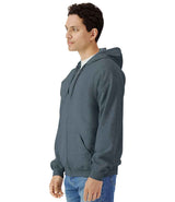 Gildan SoftStyle® Midweight Full Zip Hooded Sweatshirt | Dark Heather thumbnail 3