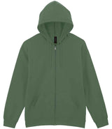 Gildan SoftStyle® Midweight Full Zip Hooded Sweatshirt | Military Green thumbnail 4
