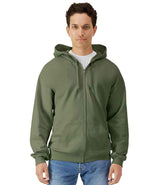 Gildan SoftStyle® Midweight Full Zip Hooded Sweatshirt | Military Green thumbnail 1