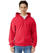 Gildan SoftStyle® Midweight Full Zip Hooded Sweatshirt | Red thumbnail 1