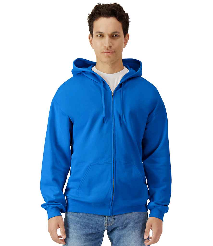 Gildan SoftStyle® Midweight Full Zip Hooded Sweatshirt | Royal Blue