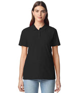 Gildan Ladies SoftStyle® Double Piqué Polo Shirt | Black thumbnail 1